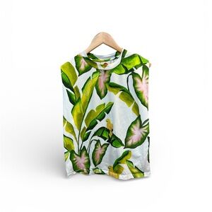 Farm Rio Tropical Print Shirt Women Small